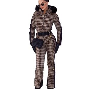 Women's Winter Snow Jumpsuit One Piece Ski Suit Thermal Thicken Waterproof Sz Sm